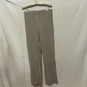J Mclauglin size 8 brown and white plaid pants excellent condition